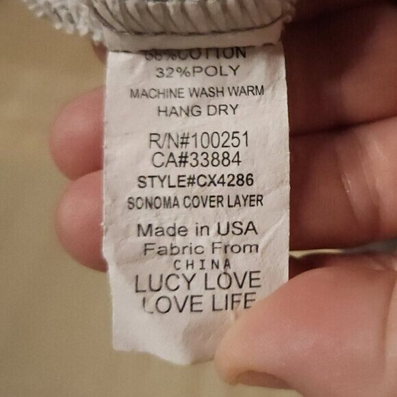 Lucy Love Womens Grey Heathered Distressed Open Sweatshirt Cardigan Small - Picture 7 of 7